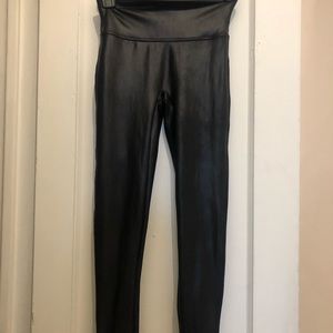 Spanx petite faux leather leggings